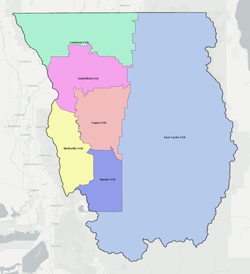 Cache County UT county subdivision map preview