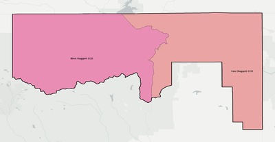 Daggett County UT townships and subdivisions map