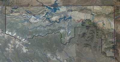 Daggett County UT USGS imagery and topo map