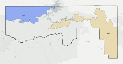 Daggett County UT ZIP code boundaries map