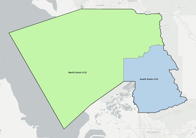 Davis County UT townships and subdivisions map