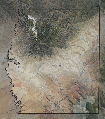 Grand County UT USGS imagery and topo map