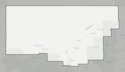 Iron County UT county basemap context