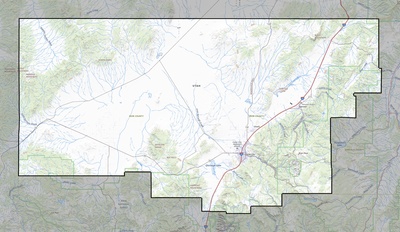 Iron County UT USGS topo map
