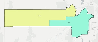Juab County UT school district boundaries map