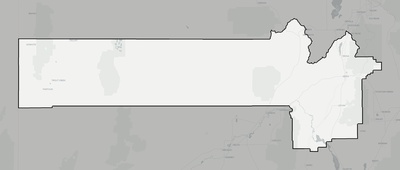 Juab County UT county basemap context