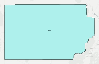 Millard County UT school district boundaries map
