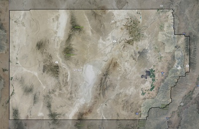 Millard County UT USGS imagery and topo map