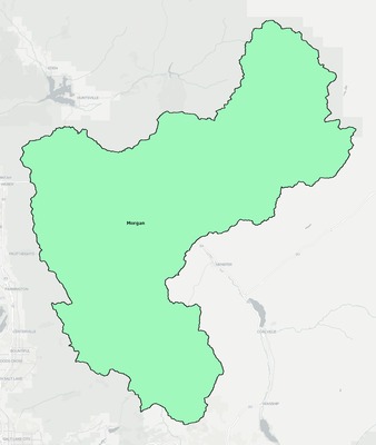 Morgan County UT school district boundaries map