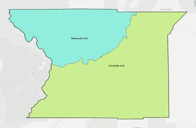 Piute County UT townships and subdivisions map