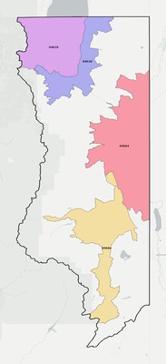 Rich County UT ZIP code boundaries map