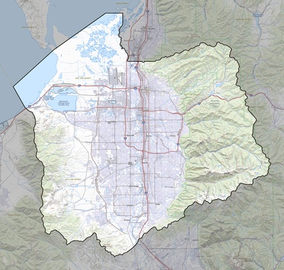Salt Lake County UT USGS topo map