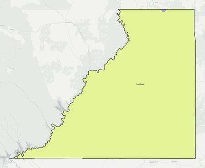 San Juan County UT school district boundaries map