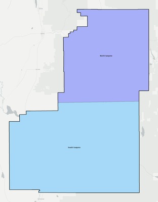 Sanpete County UT school district boundaries map