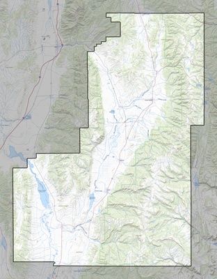 Sanpete County UT USGS topo map