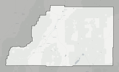 Sevier County UT county basemap context