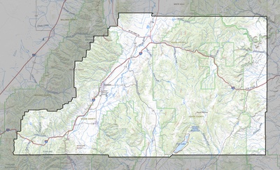 Sevier County UT USGS topo map