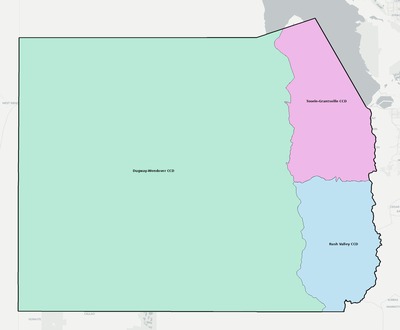 Tooele County UT townships and subdivisions map