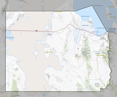 Tooele County UT USGS topo map