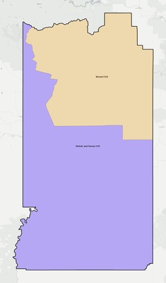 Uintah County UT townships and subdivisions map