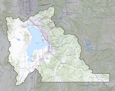 Utah County UT USGS topo map