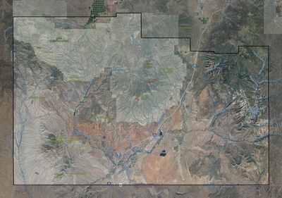 Washington County UT USGS imagery and topo map