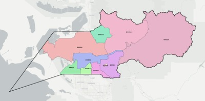 Weber County UT ZIP code boundaries map