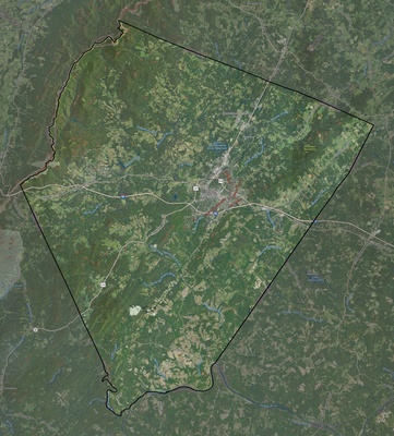 Albemarle County VA USGS imagery and topo map