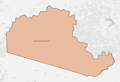 Amelia County VA school district boundaries map