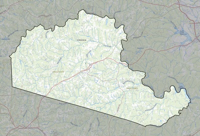 Amelia County VA USGS topo map