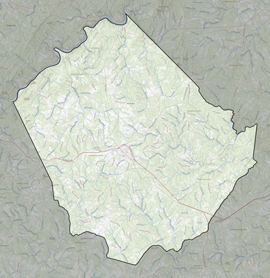 Appomattox County VA USGS topo map