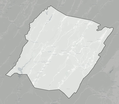 Bath County VA county basemap context