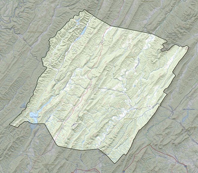 Bath County VA USGS topo map