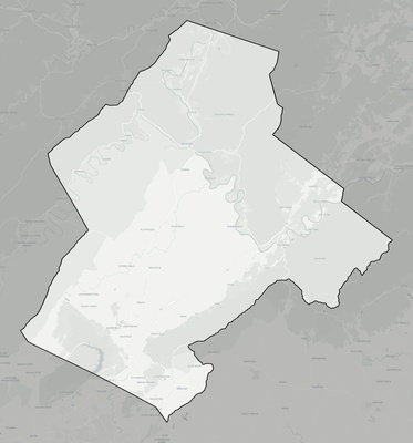 Botetourt County VA county basemap context