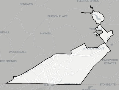 Bristol County VA county basemap context