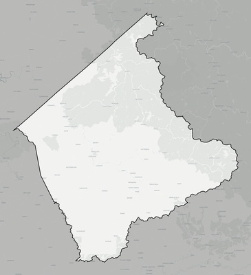 Buchanan County VA county basemap context