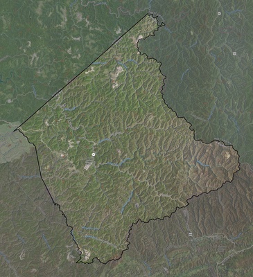 Buchanan County VA USGS imagery and topo map