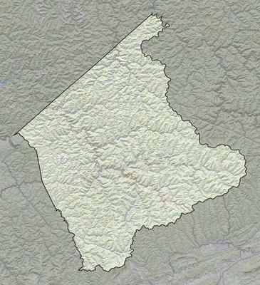 Buchanan County VA USGS topo map