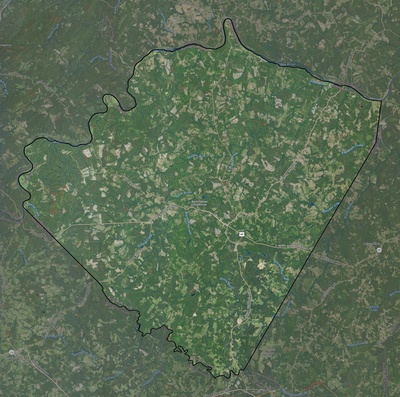 Buckingham County VA USGS imagery and topo map