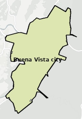 Buena Vista County VA townships and subdivisions map