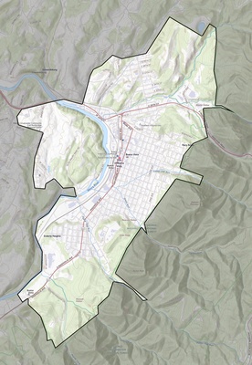 Buena Vista County VA USGS topo map