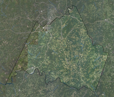 Campbell County VA USGS imagery and topo map
