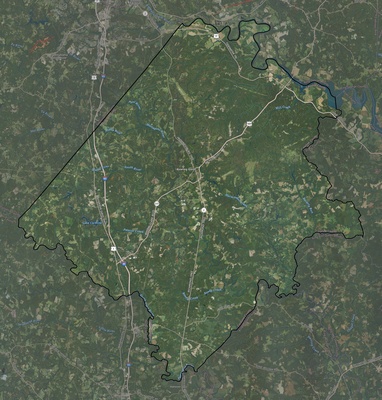 Caroline County VA USGS imagery and topo map