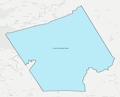 Carroll County VA school district boundaries map