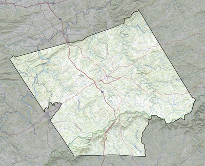 Carroll County VA USGS topo map