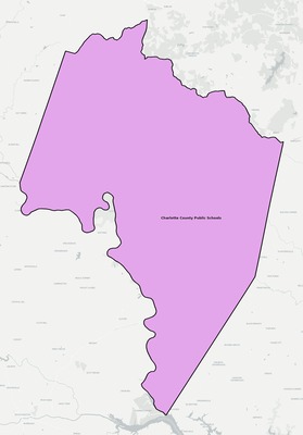 Charlotte County VA school district boundaries map