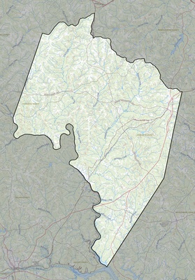Charlotte County VA USGS topo map