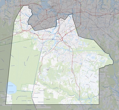 Chesapeake County VA USGS topo map