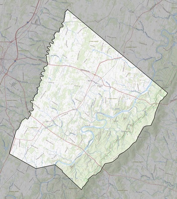 Clarke County VA USGS topo map