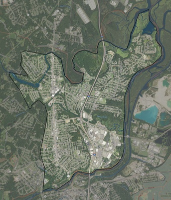 Colonial Heights County VA USGS imagery and topo map